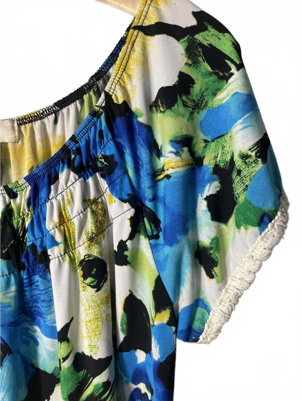 Diana Belle Blouse Top Women's Size Small Floral Romantic - Picture 4 of 5